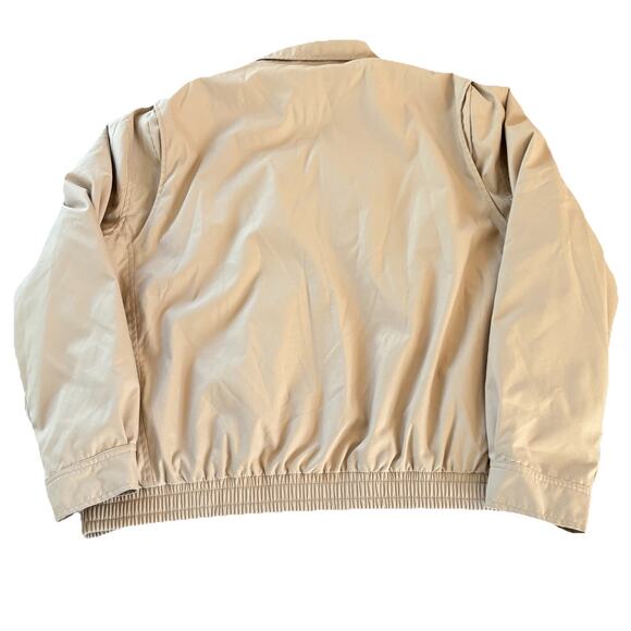 Polo Ralph Lauren Jacket Men’s XXL Beige Harrington Windbreaker Flannel Lined - Picture 6 of 14